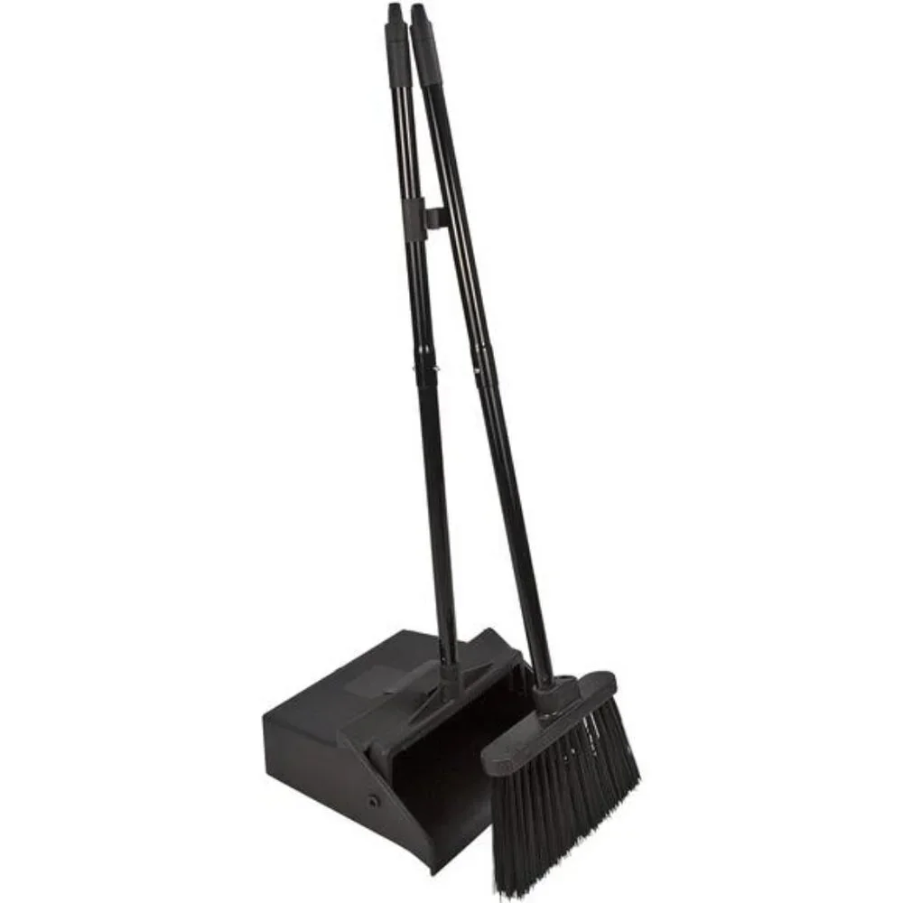 Upright Dustpan and Broom Set Floor Cleaning Office Restaurant Janitorial 36 Inc